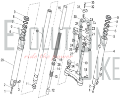 33-08 - SPARE PARTS FRONT FORK