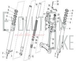 33-08 - SPARE PARTS FRONT FORK