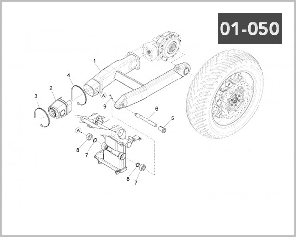 01-050 - REAR SWING ARM