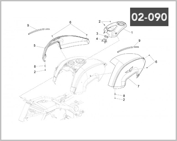 02-090 - FUEL TANK COVE