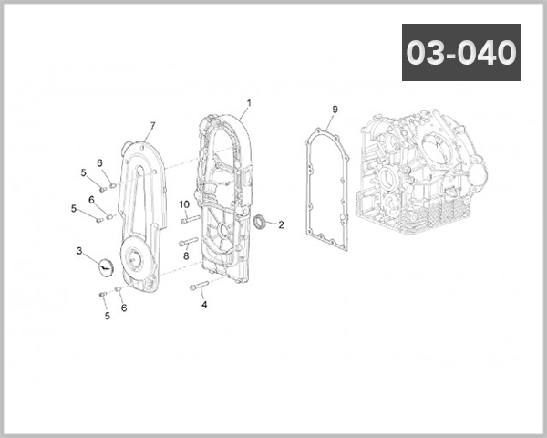 03-040 - TIMING COVER