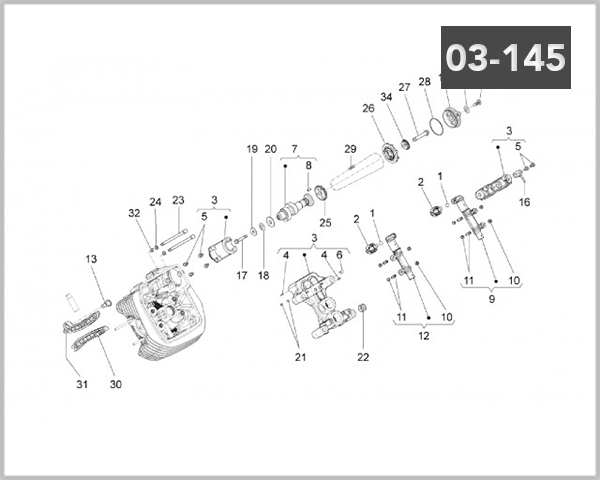 03-145 - COVER HEAD TIMING LH