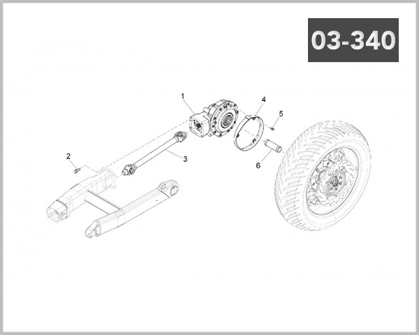 03-340 - REAR DRIVE SHAFT