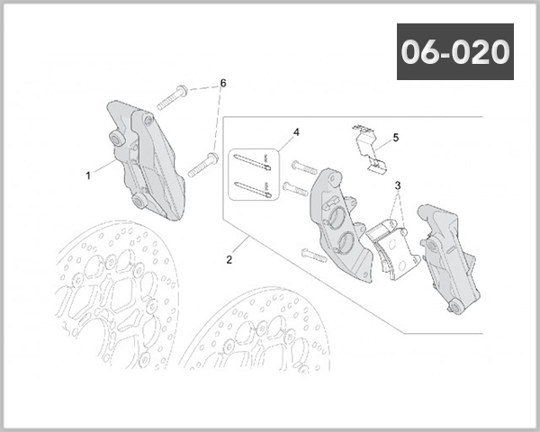 06-020 - FRONT BRKE CALIPER