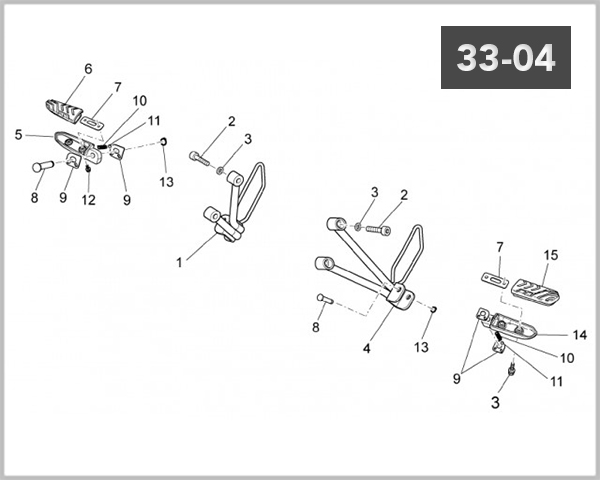 33-04 - FOOT REST BRACKET