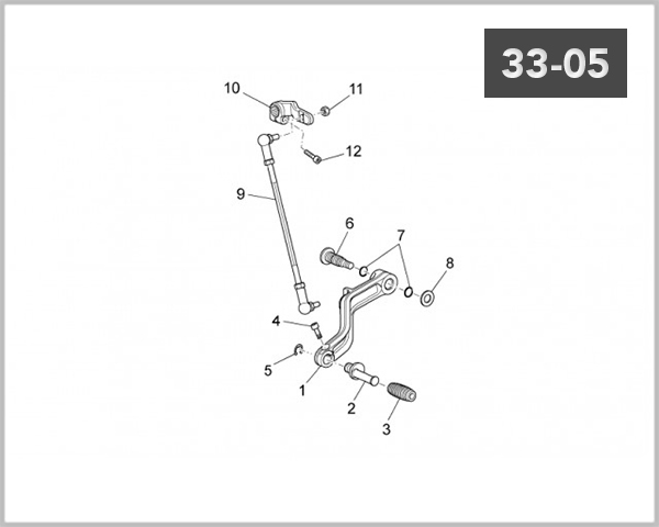 33-05 - GEAR CHANGE LEVER