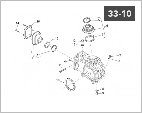 33-10 - PROPELLER SHAFT HOUSING