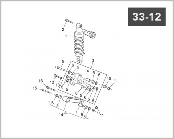 33-12 - REAR SHOCK ABSORBER