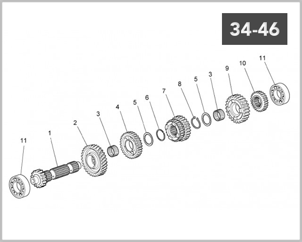 34-46 - MAIN SHAFT