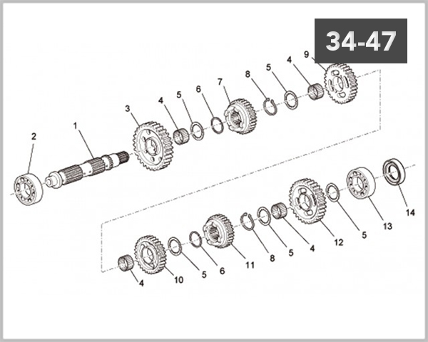 34-47 - OUNTER SHAFT