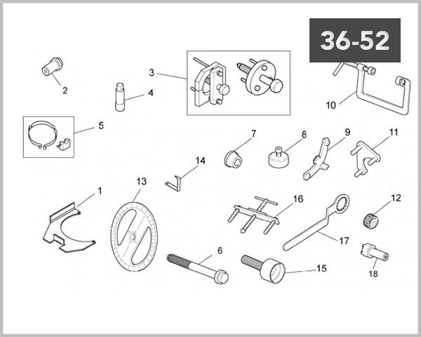 36-52 - WORKSHOP SERVICE TOOLS ENGINE