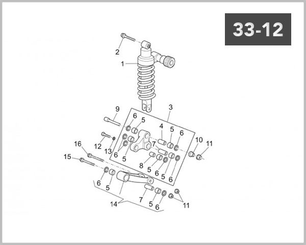 33-12 - REAR SHOCK ABSORBER