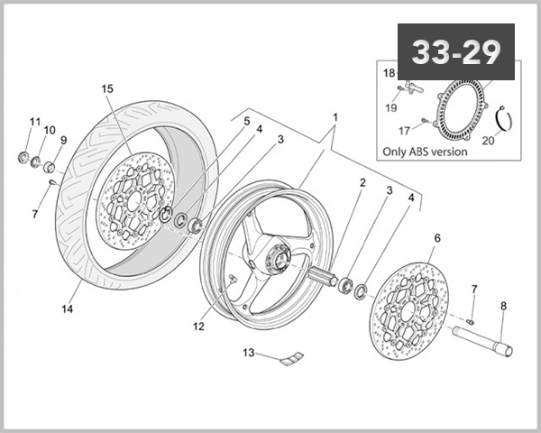 33-29 - FRONT WHEEL 