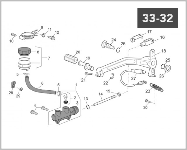 33-32 - REAR MASTER CYLINDER