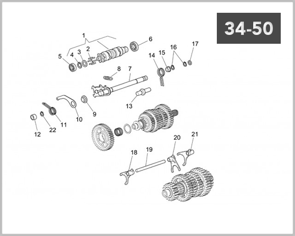 34-50 - GEAR BOX SELECTOR