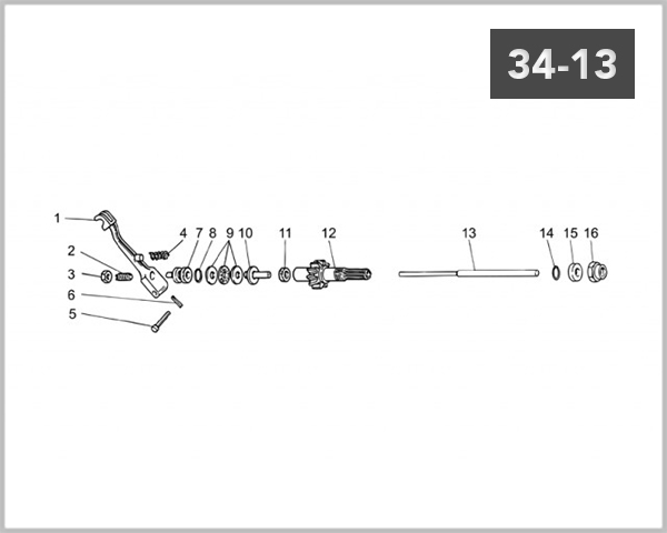 34-13 AXLE PUSH LEVER