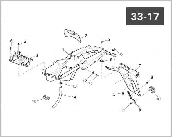 33-17 - REAR FENDER