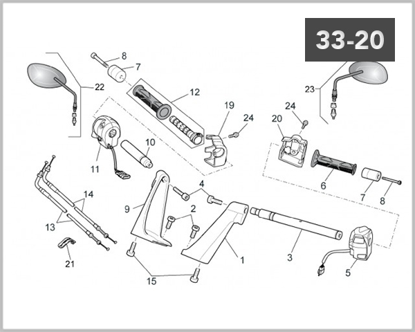 33-20 - HANDLEBAR CONTROLS