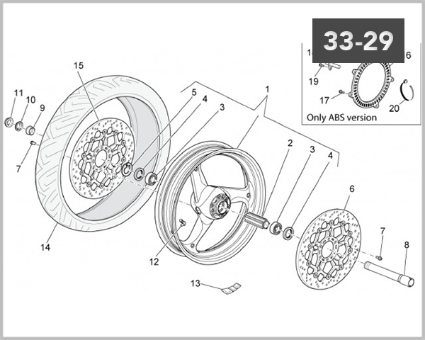 33-29 - FRONT WHEEL 