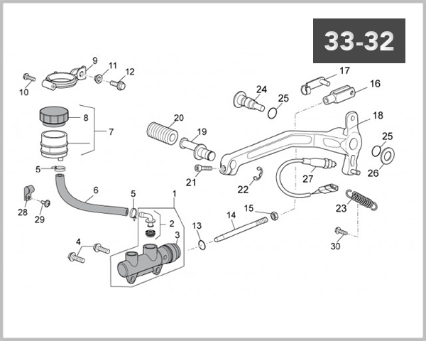 33-32 - REAR MASTER CYLINDER