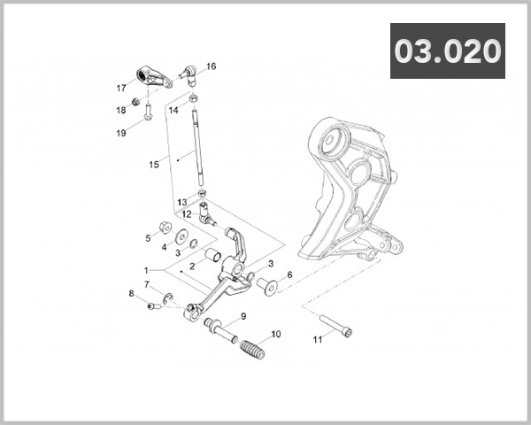 03-020 - PEDAL GEAR CHANGE