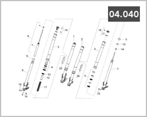 04-040 - FRONT FORK 