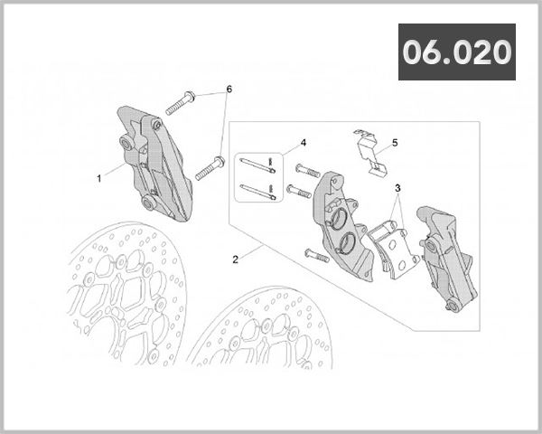 06-020 - CALIPER FRONT BRAKE