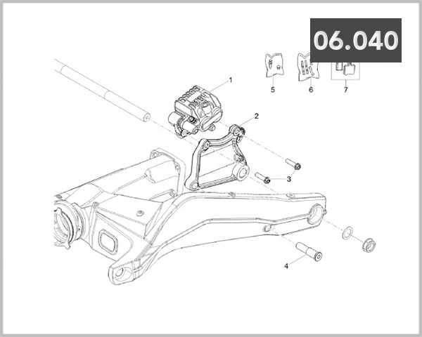 06-040 - CALIPER REAR BRAKE