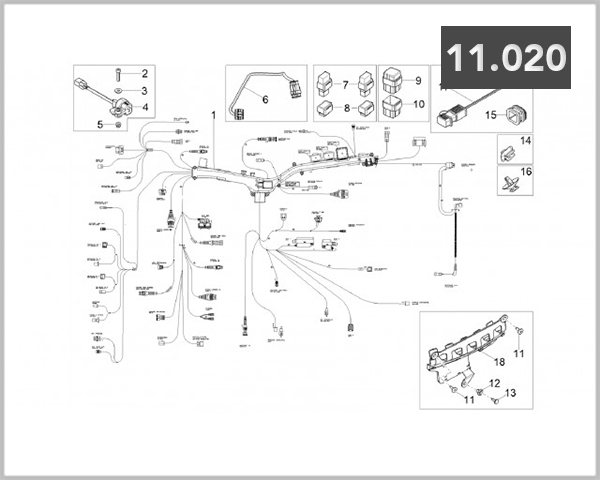 11-020 - WIRING HARNESS CENTER