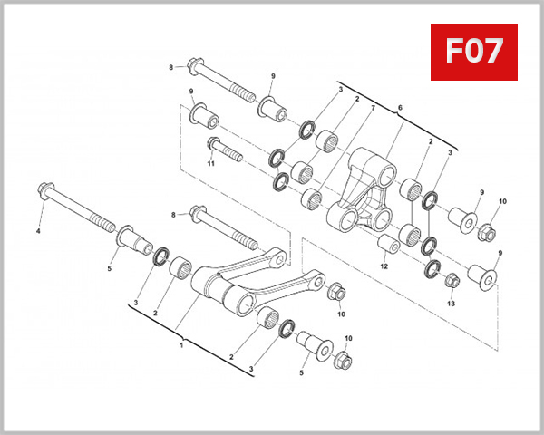 F07 - REAR CUSHION LEVER