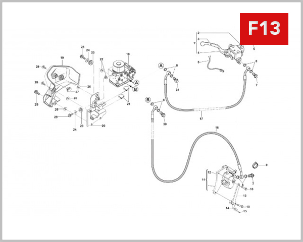 F13 - MASTER CYLINDER FRONT