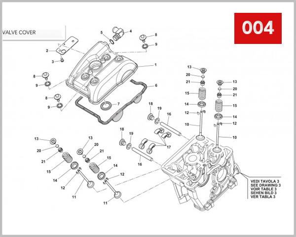 004 - COVER CYLINDER HEAD