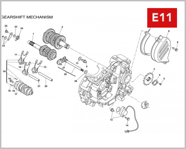 E11 - GEAR CHANGE CONTROL