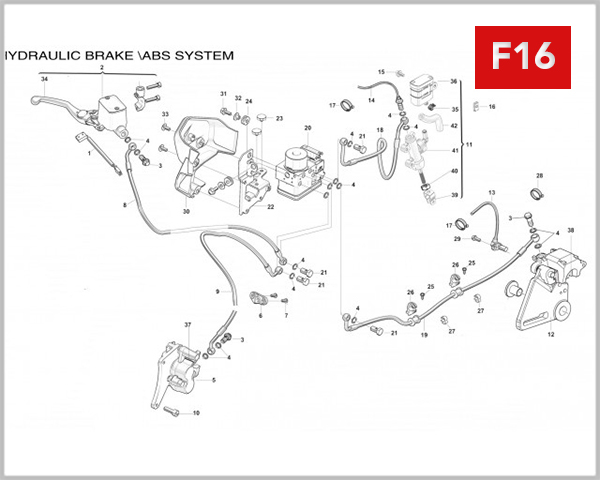 F16 - FRONT MASTER CYLINDER 