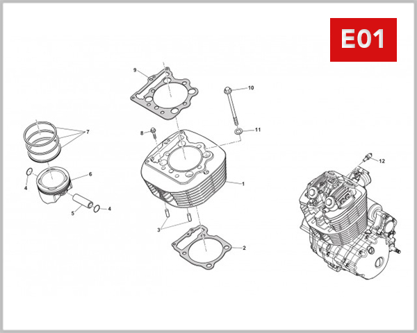 E01 - CYLINDER PISTON