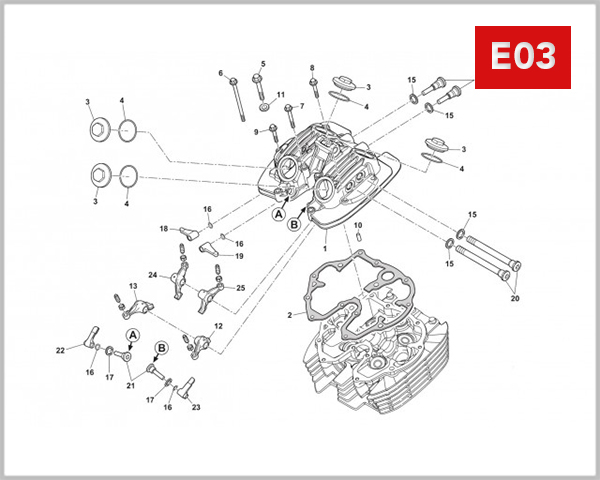 E03 - COVER CYLINDER HEAD 