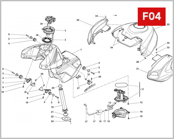 F04 - FUEL TANK/FUEL PUMP COMBINATION