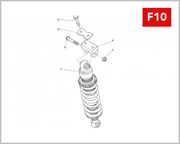 F10 - REAR SHOCK ABSORBER ASSEMBLY