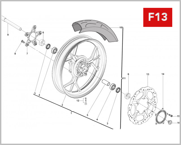 F13 - FRONT WHEEL