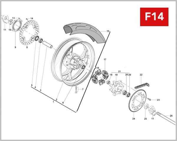 F14 - REAR WHEEL