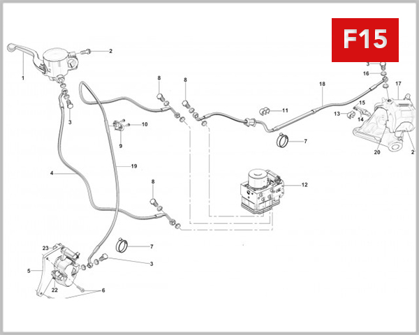 F15 - FRONT LIQUID PRESSING PUMP/ABS SYSTEM