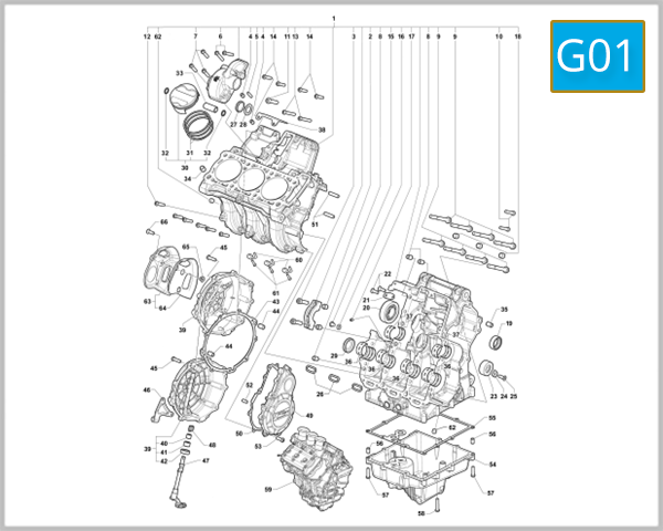 G01 - Cranckase And Cylinder Assembly