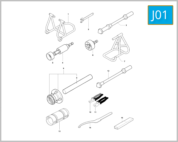 J01 - Workshop Service Tools Frame 1