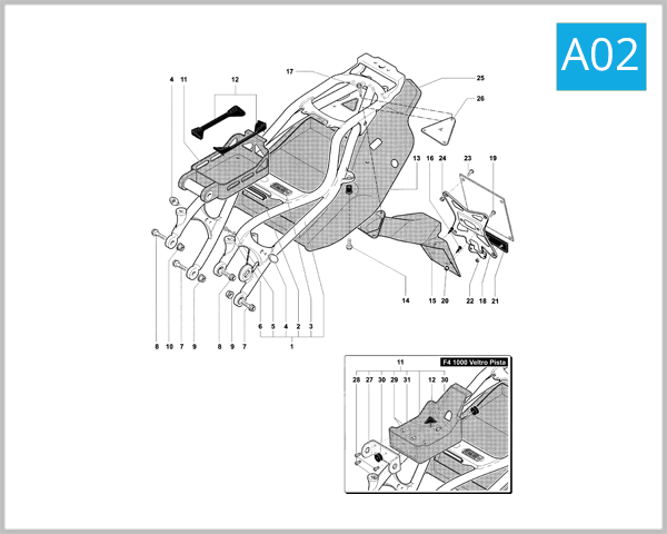 A02 - Rear Frame Assembly