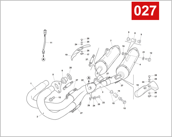 027 - EXHAUST SYSTEM (RS 300R-RS 500R)