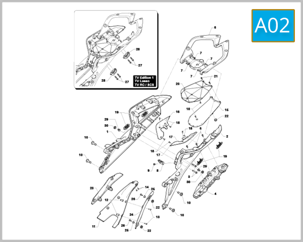 A02 - Rear Frame Assembly