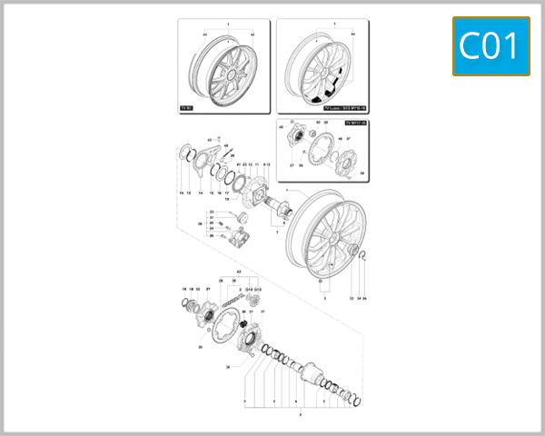 C01 - Rear Wheel Assembly