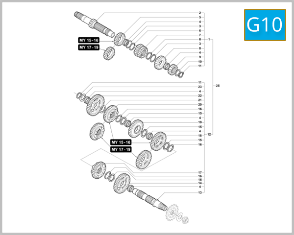 G10 - Change Gear Assembly