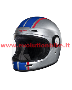 Moto Guzzi MRV Full Face Sketch Silver Helmet