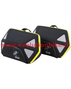 Hepco & Becker Black/Yellow Royster C-Bow Softbag (pair)